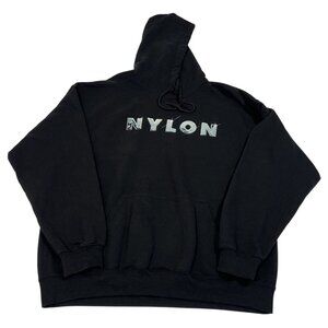 Nylon Desert Disco Hoodie in Black